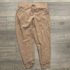 All in Motion Tan Track Pants with Elastic Waistband